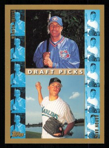 1998 Topps #247 Vernon Wells / Aaron Akin Baseball Card - - Near Mint or Better