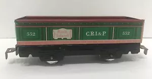 Marx C R I & P Rock Island No # 552 Train Car EUC Spur O Gondel - Bild 1 von 12