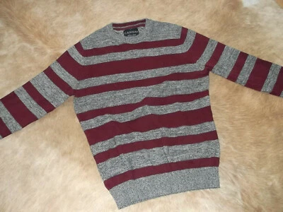 Canda C&A Herren Pullover langarm Gr. M Rot/Grau Top ansehen!!    - Bild 1 von 4