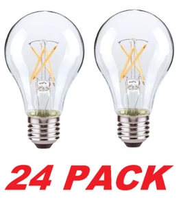 Satco S9875 A19 LED Light Bulb Filament Lamp 4.5W = 40W Dimmable (24 PACK) - Picture 1 of 1