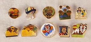 1987-1993 Battle Creek MI Michigan Heißluftballon Fest Pins Lot 10 verschiedene - Bild 1 von 3