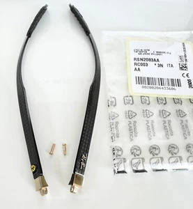 Ray Ban RB8331M Scuderia Ferrari Bracci Templare Ricambio Fibra di Carbonio Oro Nero - Foto 1 di 9