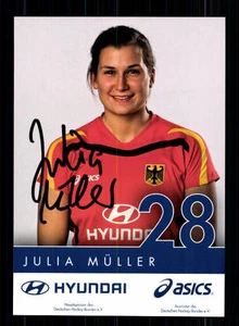 Julia Müller Autogrammkarte Hockey Nationalmannschaft 2009-10 + A 140612 - Bild 1 von 2