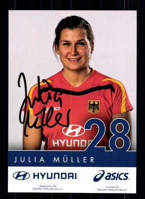 Julia Müller Autogrammkarte Hockey Nationalmannschaft 2009-10 + A 140612 - Bild 1 von 2