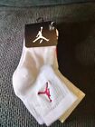 Jordan Socks Toddler 3Y-5Y/W4.5-6.5 White Red  Nike Air Jumpman 3pk Ankle Bulls 