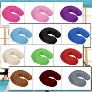 BookishBunny Memory Foam U Shape Travel Neck Pillow Airplane Cushion Multi Color - Picture 1 of 20