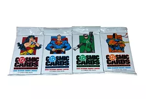 1991 DC Cosmic Trading Cards - 4 Pack Lot - Picture 1 of 2