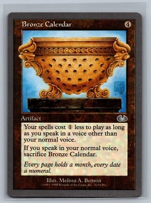 Magic The Gathering Unglued Bronze Calendar #71/94 MTG TCG CCG - Image 1 of 2