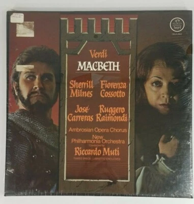 NIP Verdi Macbeth 3 vinyl LP record box set Angel SCLX-3833 Sealed 1976 - Image 1 of 4