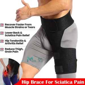 Hip Brace Compression for Sciatica Pain Relief - Sciatic Nerve Wrap Hip Brace - Picture 1 of 26