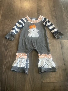 NEW Halloween Boutique Baby Romper "Goast" Size 6-12 Months - Picture 1 of 9