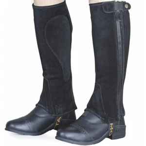 Moretta Childs Suede Half Chaps - Picture 1 of 7