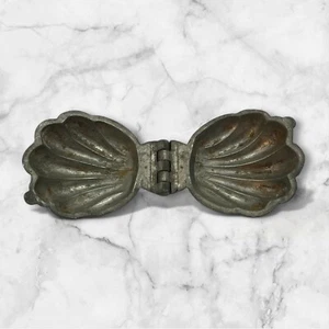Antique Seashell Clam Oyster #885 Pewter Chocolate Candy Ice Cream - Picture 1 of 8