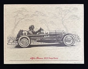 Alfa Romeo RLTF Super Sport 1923 Targa Florio Race Win Art Print Ugo Sivocci - Picture 1 of 3