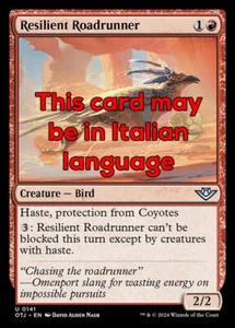 MTG 4x RESILIENT ROADRUNNER EXC - CORRIDORE RESILIENTE 141 - OTJ - MAGIC - Picture 1 of 1