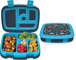 Kinder Bento Box Mittagessen Auslaufsicher 5 Fächer Ideale Portionsgrößen Alter 3-7 NoBPA - Bild 1 von 12