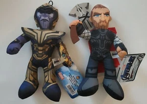 10" MARVEL THOR & THANOS Endgame Plush Lot NWT Good Stuff - Picture 1 of 7