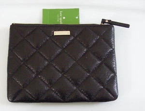 Kate Spade glitzernde schwarze gesteppte LITTLE GIA GOLD ~ COAST Clutch neu mit Etikett $ 115 - Bild 1 von 3