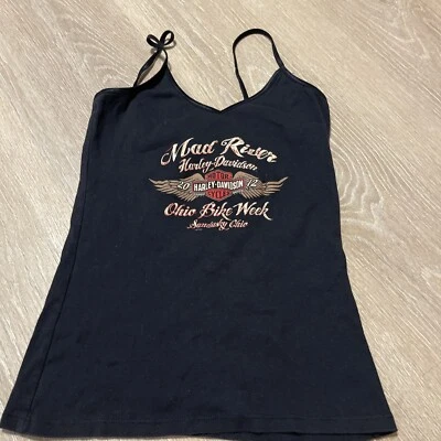 Harley Davidson Mad River женщин Майка бисер средний. Б/у. H08 - Изображение 1 из 2