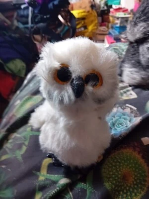 Ty Beanie Boos Austin The Snowy Owl, Small Plush Soft Toy - Image 1 of 4