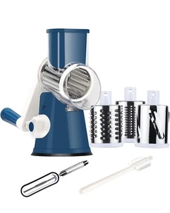 Manual Rotary Cheese / Vegetable grater - slicer with handle - Picture 1 of 5
