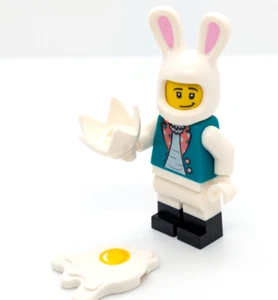 New LEGO Easter Bunny w/ Splattered Egg Minifigure BAM 2023 Spring (hol - Picture 1 of 5
