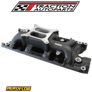 SB Ford 289-302 Windsor Air Gap Dual Plane Intake Manifold, Black 1500-6500 RPM - Picture 1 of 2