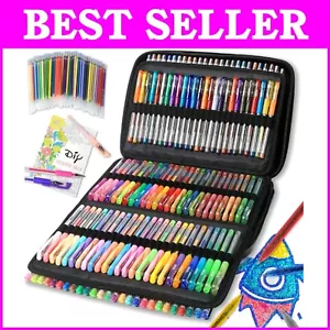 Premium Quality Fine Tip Gel Pens - 320 Pack in 160 Colors and 4 Metalics - Picture 1 of 9