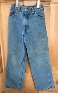 Sonoma Unisex Youth Blue Jeans Size 7S - 5 Pockets - Elastic Back Waistband - Picture 1 of 9