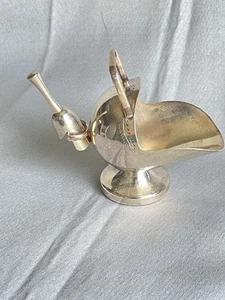 Vintage Silver Plate Sugar Scuttle With Spoon Scoop Shovel 4.5"T - Picture 1 of 5