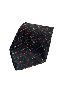 Jacques Monet Mens Tie Sun & Links Pattern Blue Red – Made in Korea vtd erty - Picture 1 of 4
