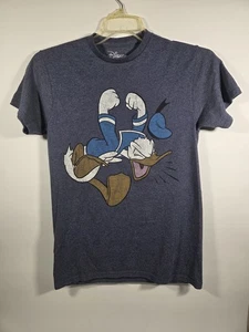 Adults Small Disney Full Size Donald Duck Tantrum T-shirt Navy 36" Pit To Pit - Picture 1 of 4