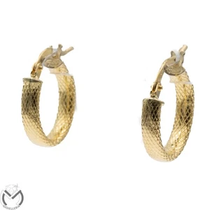 Orecchini oro giallo 18 kt 750 cerchio -704/VE- - Foto 1 di 5