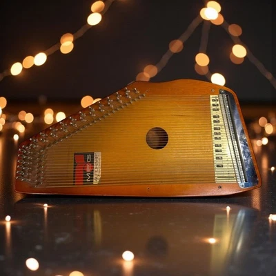 MEG Autoharp Sin Barra de Acordes Conjunto Marco de Madera 36 Cuerdas Folk Musical Inst Foto 1 de 4