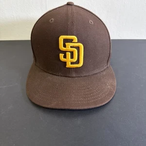 San Diego Padres Hat New Era  59fifty Brown Fitted Size 7 1/4 On The Field - Picture 1 of 7