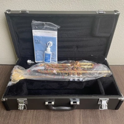 YAMAHA YTR-2330 Gold Trumpet with Hard Case Mouthpiece musical instrument New - Image 1 of 4