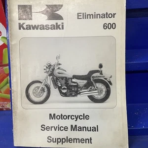 KAWASAKI ELIMINATOR 600 MOTORCYCLE SERVICE MANUAL SUPPLEMENT P/N 99924-1185-52 - Picture 1 of 3