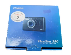 Canon Powershot S90 10.0MP Digital Camera Boxed Charger, Battery, 4GB SD Card - Picture 1 of 12