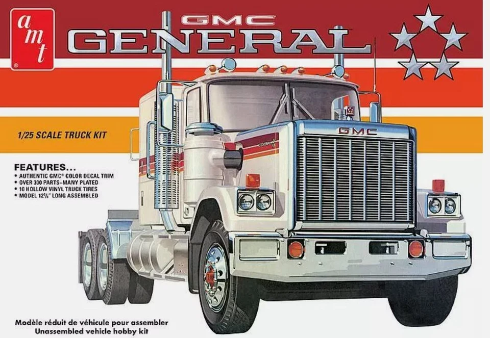 AMT, GMC General 1976 6x4 para montar y pintar, 1/25, AMT1272/06 Foto 1 de 1