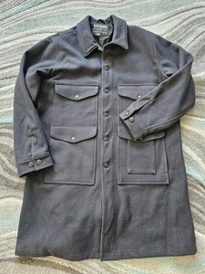 Filson Mackinaw Cruiser Jacke Mantel Lang Schwarz Herren 2xl Xxl - Bild 1 von 7