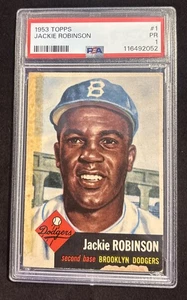 1953 Topps #1 Jackie Robinson HOF DODGERS PSA 1 - Bild 1 von 4