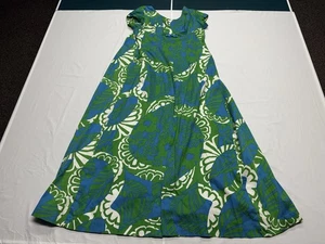 Liberty House Vintage Hawaiian Genuine Barkcloth Women’s Floral Dress Size 10 - Picture 1 of 8