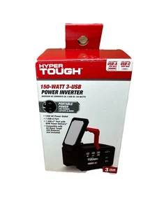 Hyper Tough 80069 150 Watt 3-USB Wechselrichter Klapplicht Laden Akku Werkzeug - Bild 1 von 9