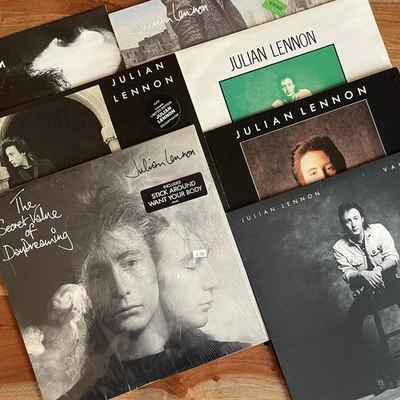 Julian Lennon Vinyl LOT of 7  Near MINT Some w/Hype w/Poster Some New In Shrink - image 1 of 4