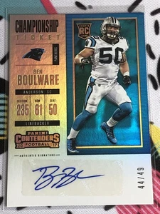 2017 Panini Contenders Championship Ticket Ben Boulware #213 Autogramm /49 - Bild 1 von 2