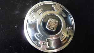 18K & 925 Chavez Peru Sterling Silver Pendant Pin - Picture 1 of 3