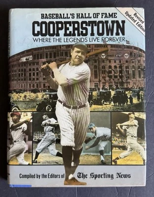 Baseball HOF Cooperstown Auto Signed Book Beckett W/Letter 5 Autos Yogi Duke - Image 1 of 4