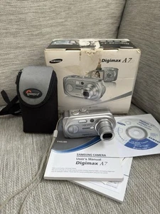 Samsung Digimax A7 kompakte Digitalkamera originalverpackt - getestet & funktionsfähig - Bild 1 von 19
