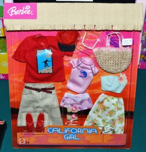 NUEVO 2004 BARBIE & KEN BLAINE CALI NIÑA SURF PLAYA ROPA CONJUNTO DE MODA - Imagen 1 de 5