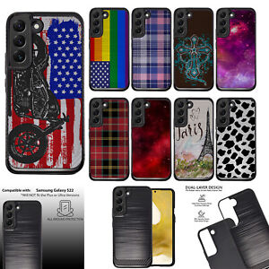 For [Samsung Galaxy S22][EMBOSSED DUO SET12] Shock Combat Case
